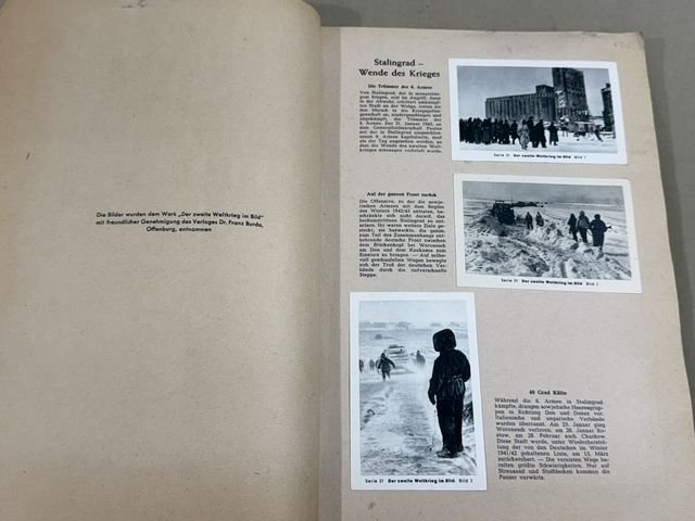 POST-WWII 1950's Era German Cigarette Card Album Set, The 2nd World War in Photographs — image 9