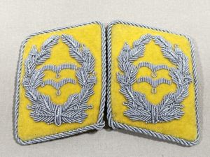 REPRODUCTION WWII German Luftwaffe Flight/Fallschirmjðger Oberstleutnant's Collar Tabs, Pair