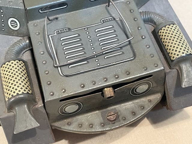POSTWAR German Mechanical Toy Tank, Gescha Patent — image 19