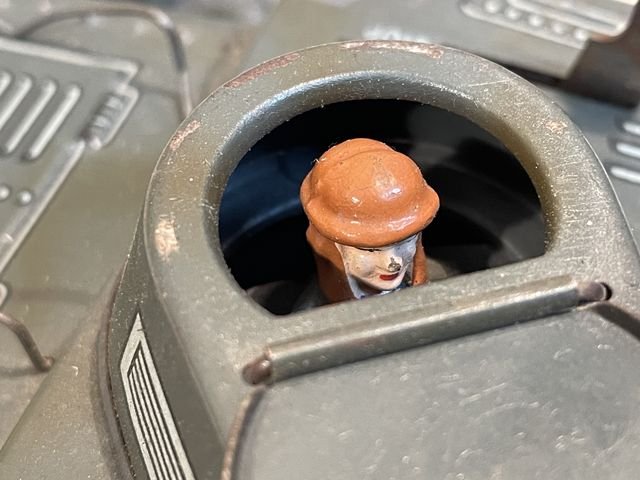 POSTWAR German Mechanical Toy Tank, Gescha Patent — image 22