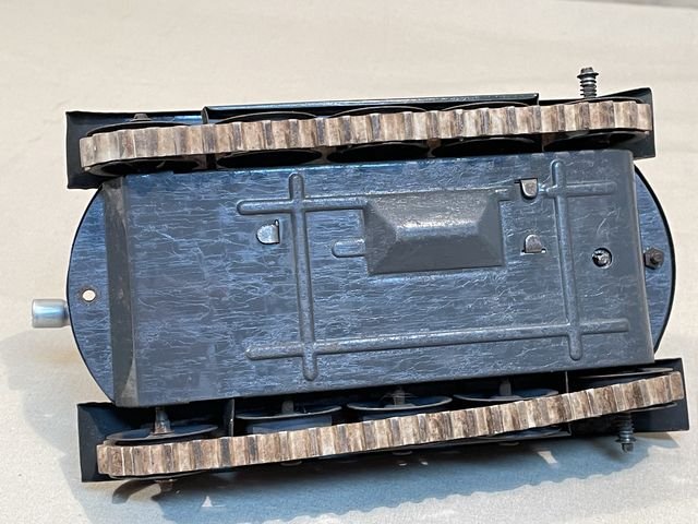 POSTWAR German Mechanical Toy Tank, Gescha Patent — image 24