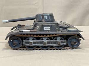 POSTWAR German Mechanical Toy Tank, Gescha Patent