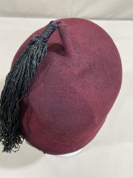 REPRODUCTION WWII German Waffen-SS Fez, Maroon — image 10