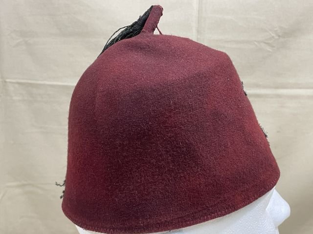 REPRODUCTION WWII German Waffen-SS Fez, Maroon — image 9