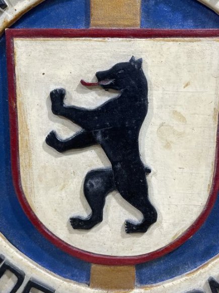 German Hand Made DEUTSCHER MARINE BUND LANDESVERBAND Wooden Plaque — image 2