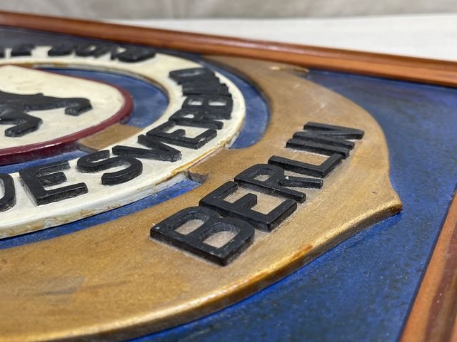 German Hand Made DEUTSCHER MARINE BUND LANDESVERBAND Wooden Plaque — image 4