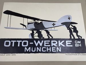 REPRINT WWI German Poster, Otto-Werke Advertisement