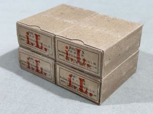 Original WWII German Cardboard 8mm In Stripper Clips Ammunition Boxes, Set of 4