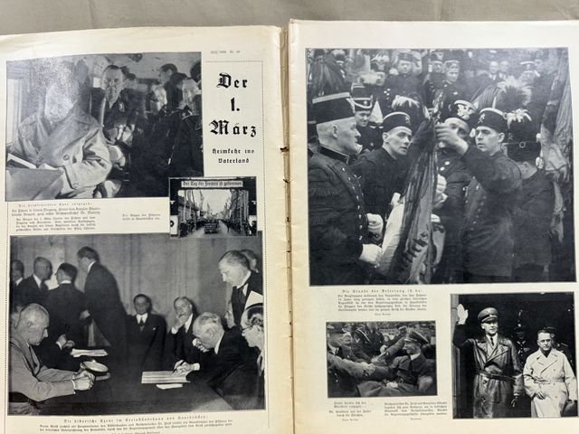 Original Nazi Era German Berliner Illustrierter Zeitung Magazine, March 1935 — image 3