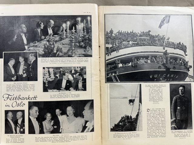 Original Nazi Era German Berliner Illustrierter Zeitung Magazine, March 1935 — image 6