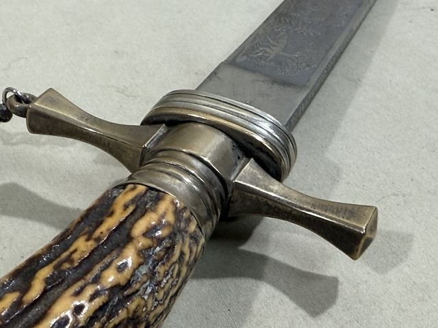 Original Imperial German Hunting Association Dagger, Damaged — image 17