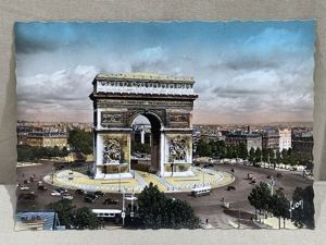 Original WWII Era French Architecture Postcard, Paris… en Flanant L'Arc de Triomphe