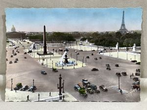 Original WWII Era French Architecture Postcard, Paris… en Flanant Place de la Concorde