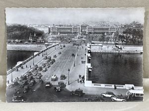 Original WWII Era French Architecture Postcard, Paris et ses Merveilles la Concorde