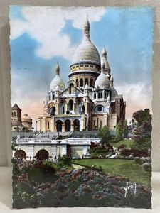 Original WWII Era French Architecture Postcard, Paris… en Flanant Basilique du Sacre-Coeur