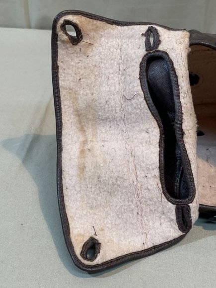 Original Pre-WWII Civilian Aviator's Protective Leather Hood — image 30