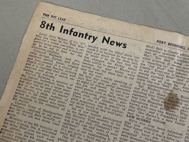 Original Pre-WWII US Army 4th Division Newspaper, The Ivy Leaf — image 11