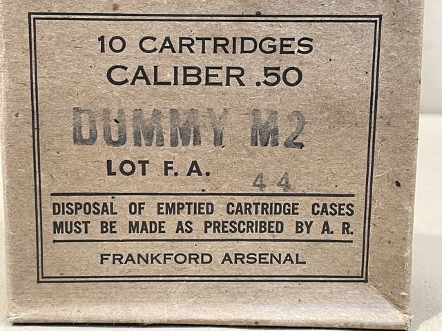 Original WWII US .50 Caliber Dummy Round, 1944 Dated — image 5