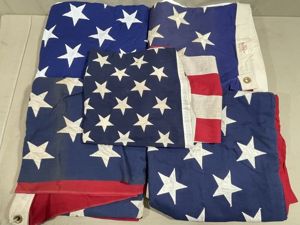 Used Modern US Flags, Lot of 5
