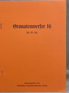 REPRINT - German WWI Manual for the Spigot Launcher 16