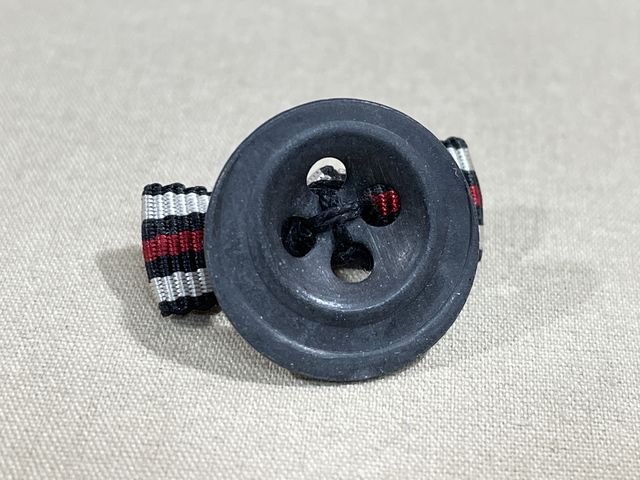 Original Pre-WWII German Single-Place Lapel Button Hole Ribbon, UNISSUED — image 4