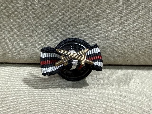 Original Pre-WWII German Lapel Button Hole Ribbon, UNISSUED