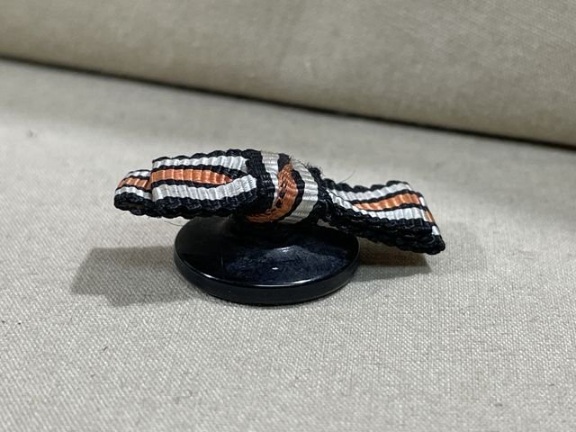 Original Pre-WWII German Button Hole Ribbon, Non-Combatant Hindenburg Cross — image 3