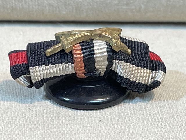 Original Pre-WWII German 2-Position Button Hole Ribbon, 1914 Iron Cross — image 2