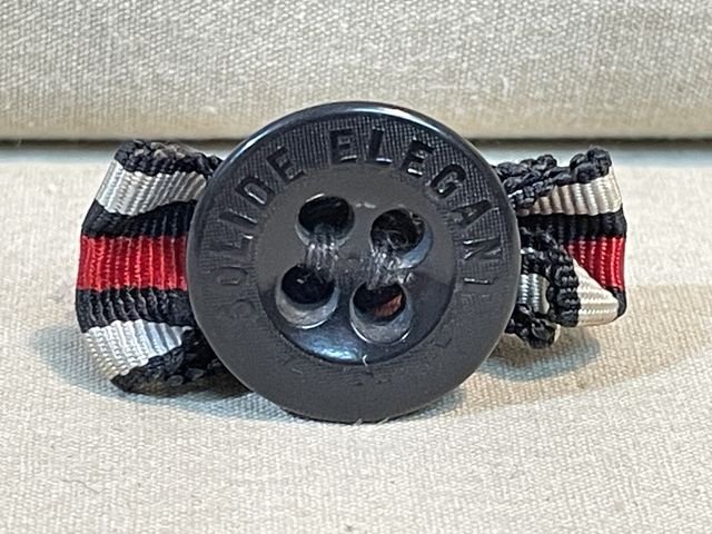 Original Pre-WWII German 2-Position Button Hole Ribbon, 1914 Iron Cross — image 3