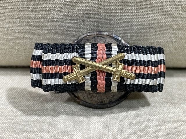 Original Pre-WWII German Lapel Button Hole Ribbon, Hindenburg Cross