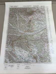 Original WWII German Map of the Balkans, Szombathely (Steinamanger) 1940