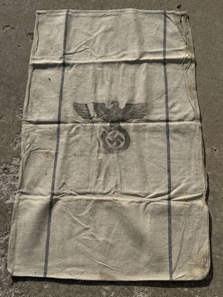Original WWII German Large Cloth Ration Sack, 1942