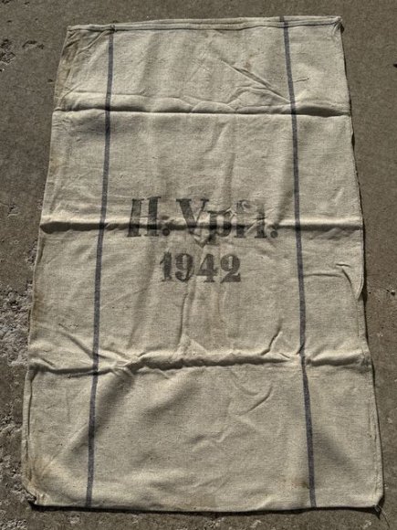 Original WWII German Large Cloth Ration Sack, 1942 — image 6