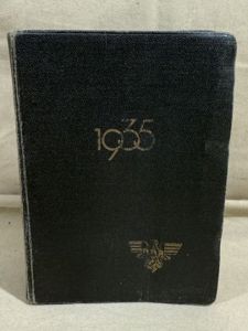 Original Nazi Era German RDB Deutschen Beamten Kalender 1935 Calendar/Information Book