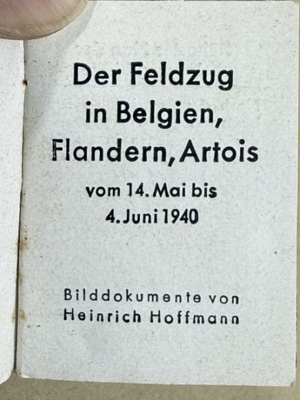 Original Nazi Era German WHW Donation Booklet, DES FÐHRERS — image 2