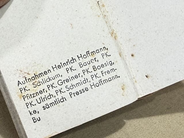 Original Nazi Era German WHW Donation Booklet, DES FÐHRERS — image 7