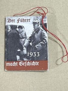 Original Nazi Era German WHW Donation Booklet, DES FÐHRERS