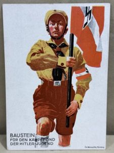 Original 1933 German Hitler-Jugend (Hitler Youth) Postcard, BAUSTEIN