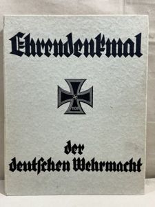 Original WWII German Book, Ehrendenkmal der Deutschen Wehrmacht