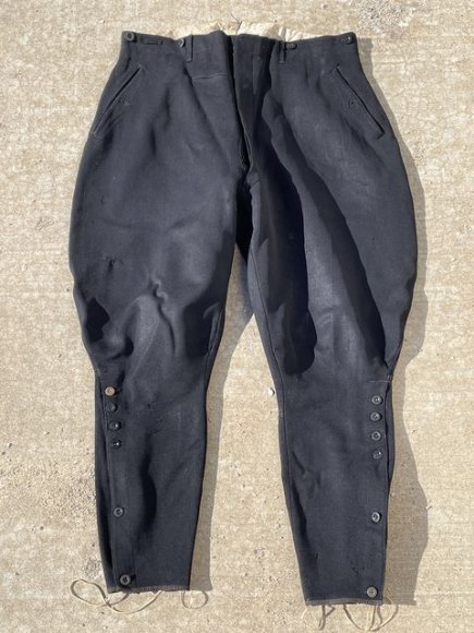 Original Nazi Era German RBD (Reichsbahndirektion) Wool Breeches, Stuttgart 1938