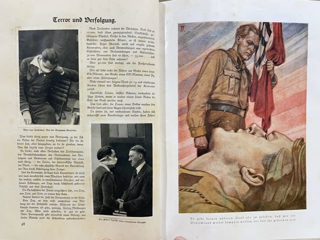 Original 1933 German Cigarette Card Album Germany Awakes, Deutschland erwacht — image 12