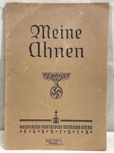 Original Nazi Era German Meine Ahnen (My Ancestors) Book