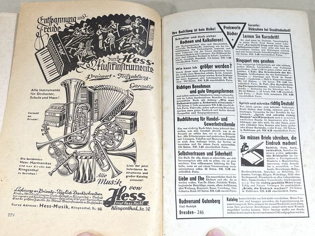 Original WWII German Flyer's Year Book for 1943, K—hlers illustrierter Flieger Kalender — image 22