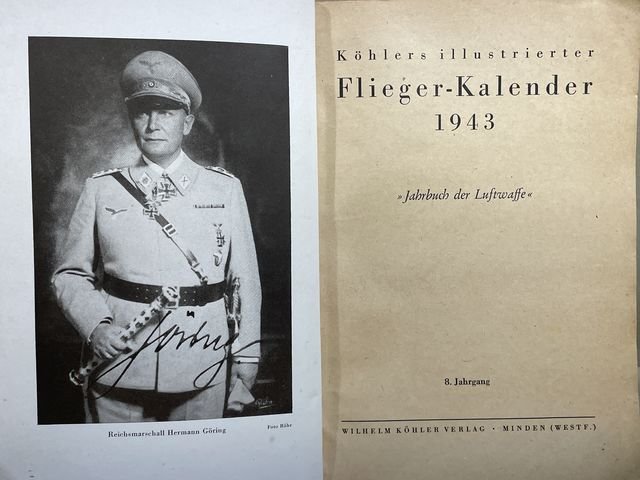 Original WWII German Flyer's Year Book for 1943, K—hlers illustrierter Flieger Kalender — image 5