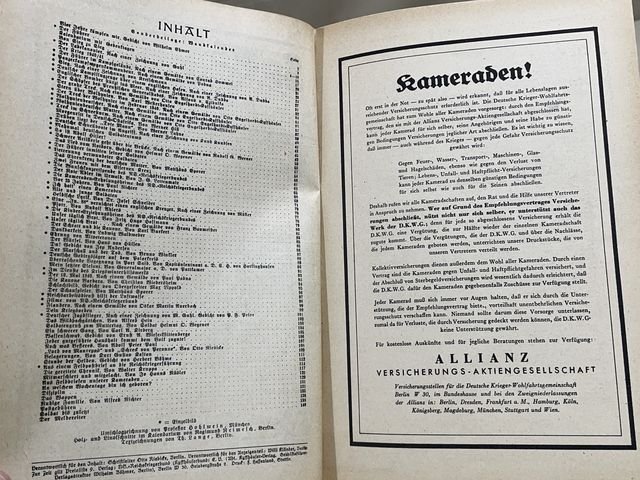 Original WWII German Kyffhäuser Calendar 1942 Book, Kyffhäuser-Kalender — image 16