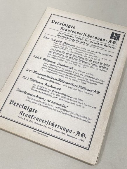 Original WWII German Kyffhäuser Calendar 1942 Book, Kyffhäuser-Kalender — image 2