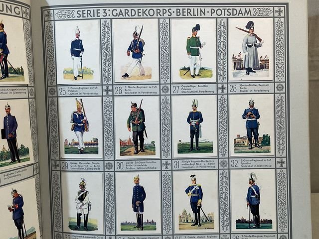 Original Pre-WWII German Cigarette Card Album, Uniforms of the Army — image 10