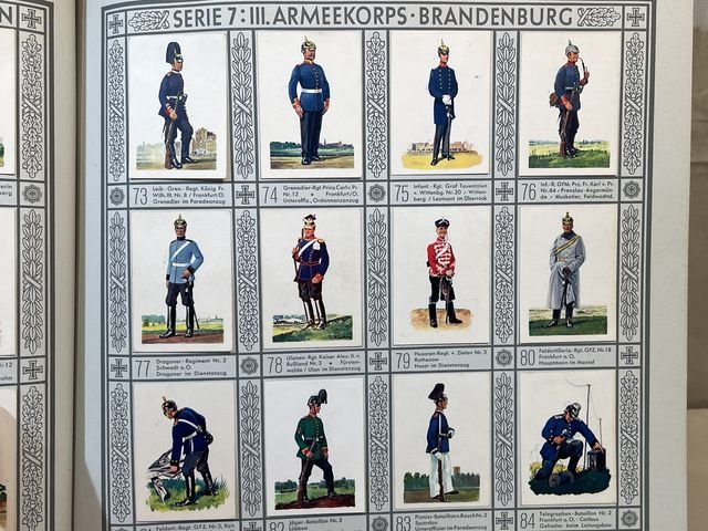 Original Pre-WWII German Cigarette Card Album, Uniforms of the Army — image 11
