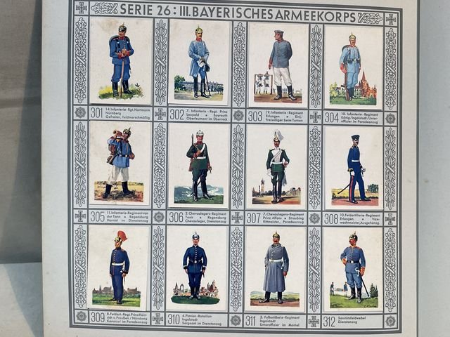 Original Pre-WWII German Cigarette Card Album, Uniforms of the Army — image 15