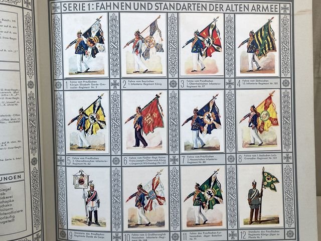 Original Pre-WWII German Cigarette Card Album, Uniforms of the Army — image 9